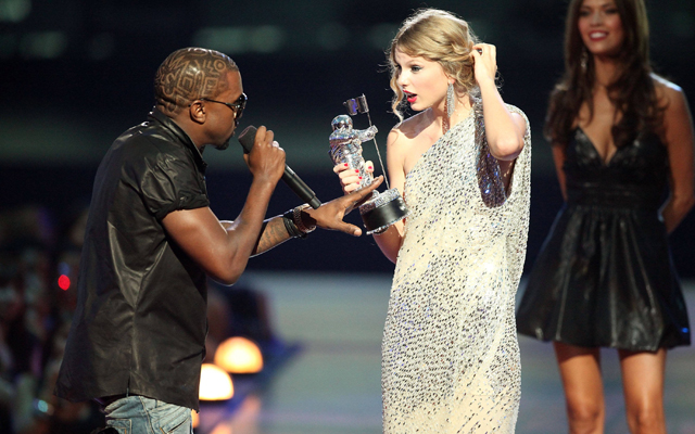 The 10 Most Memorable MTV VMA Moments In History - Kanye and Taylor