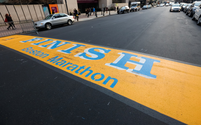 118th Boston Marathon Finish Line