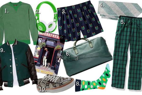 Above: Celebrate Irish culture by wearing these stylish green fashions