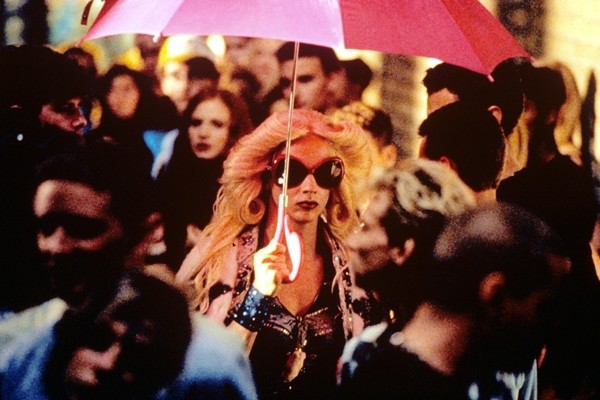 Above: Hewdwig (John Cameron Mitchell) walks the streets in the acclaimed 2001 film, 'Hedwig And The Angry Inch'