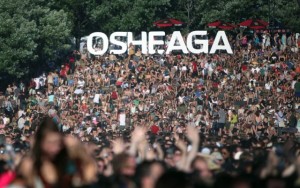 Above: The Osheaga Music and Arts Festival (Festival de la musique et des arts Osheaga) in Montreal, Quebec