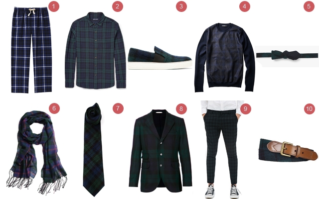 Above: A few of our favourite plaid pieces to wear this winter