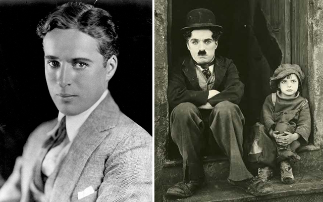 Above: Film legend Charlie Chaplin