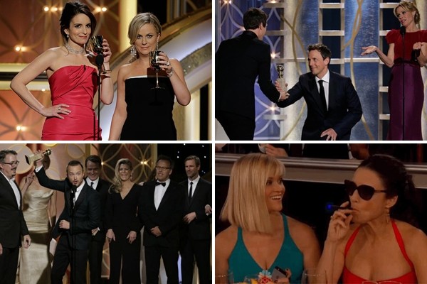 Above: Memorable moments from the 2014 Golden Globe Awards
