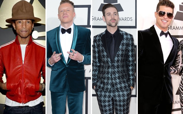 2014 Grammy Awards: Men On The Red Carpet