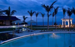 Above: The Moon Dance Cliffs Hotel & Spa which is perched on the westernmost edge of Jamaica