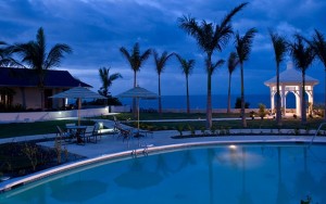 Above: The Moon Dance Cliffs Hotel & Spa which is perched on the westernmost edge of Jamaica