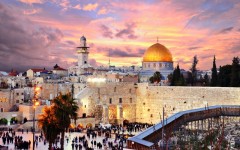 Above: Skyline of the Old City at the Western Wall and Temple Mount in Jerusalem, Israel. (Photo: Sean Pavone/Shutterstock)