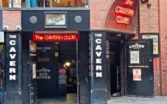 Above: The entrance to the Cavern Club in Mathew St, Liverpool
