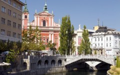 The Franciscan Church of the Annunciation, Triple Bridge in Ljubljana, Slovenia (Photo: Anthony Shaw Photography/Shutterstock)
