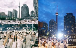 Above: Toronto's 4th annual Diner en Blanc brought together white-clad Torontonians for a dinner party beneath the stars (Photos: Ryan Emberley)