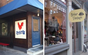 Above: Federal Donuts and Briar Vintage are recommended stops when visiting Philly