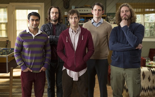 Above: The cast of 'Silicon Valley'