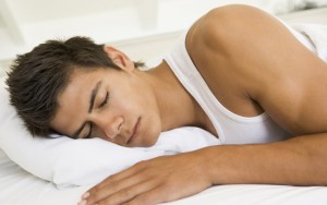 Above: Nighttime may be the best time to apply antiperspirant