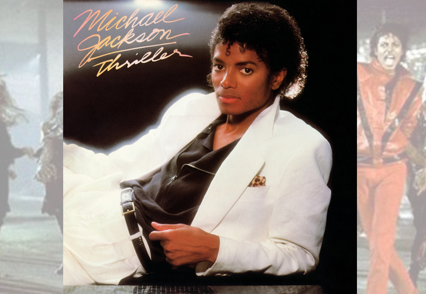 Above: Michael Jackson’s 'Thriller' has become the first album to be certified 30-times multi-platinum in U.S. sales, topping more than 30 million sales in America