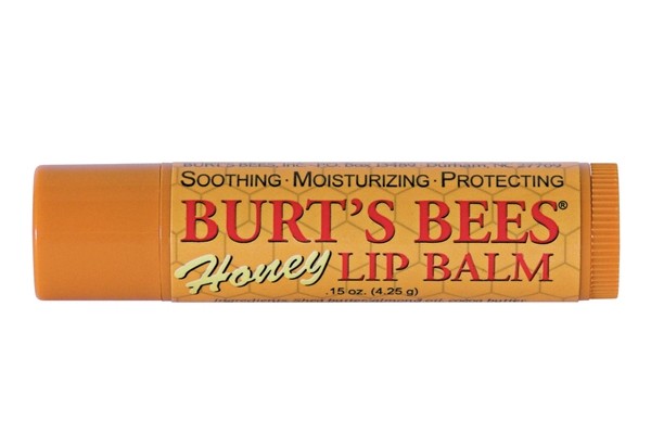 Above: Burt’s Bees Honey Lip Balm