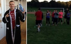 Above left: Chris Connolly joins the Agency Wars lineup / Above right: Connolly (in red) running the track during training