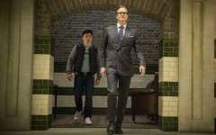 Above: Taron Egerton and Colin Firth star in 'Kingsman: The Secret Service'