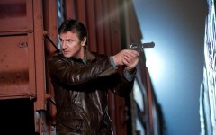 Above: Liam Neeson is at it again starring in the action thriller 'Run All Night'