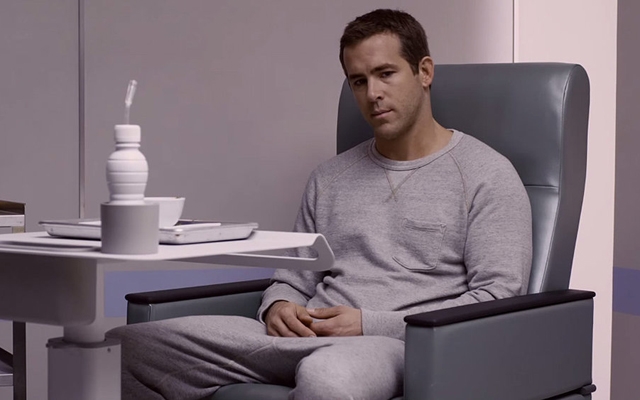 Above: Ryan Reynolds stars in the new sci-fi, 'Self/Less'