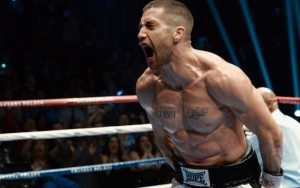 Above: Jake Gyllenhaal stars in 'Southpaw'