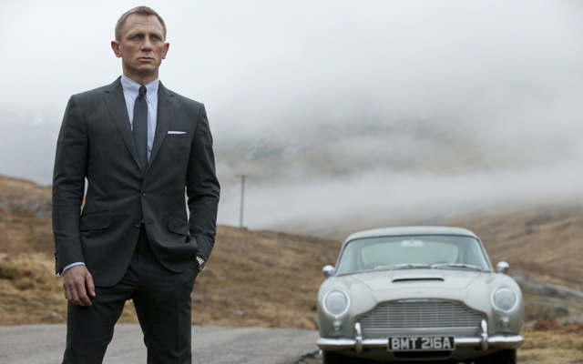Above: Daniel Craig makes his fourth appearance as James Bond in 'Spectre'