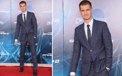 Above: Andrew Garfield at the red carpet premiere of 'The Amazing Spider-Man 2' in NYC