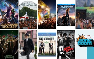 Above: The movies, music, books and games coming your way this August