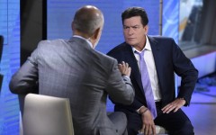 Above: In an interview with Matt Lauer, Charlie Sheen confirmed that he is HIV-positive