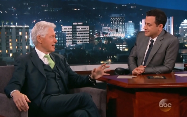 Above: Bill Clinton weighs in on the Rob Ford Crack scandal with Jimmey Kimmel