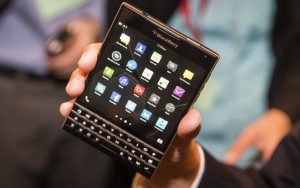 Above: The new BlackBerry Passport  (Photo: Reuters)