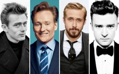 Celebrity quiff inspiration from: James Dean, Conan O'Brien, Ryan Gosling and Justin Timberlake