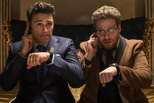 Above: James Franco and Seth Rogen in 'The Interview'