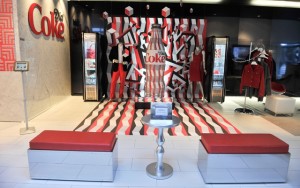 Above: Inside the Diet Coke 'Get A Taste Style Bar' in Toronto, which features the brands curated fashion collection available on Gilt.com (Photo courtesy of: Getty Images)