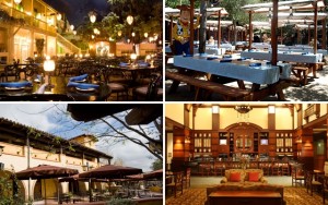 Above (clockwise): The Blue Bayou, The Big Thunder Ranch Restaurant, Napa Rose and The Wine Country Trattoria
