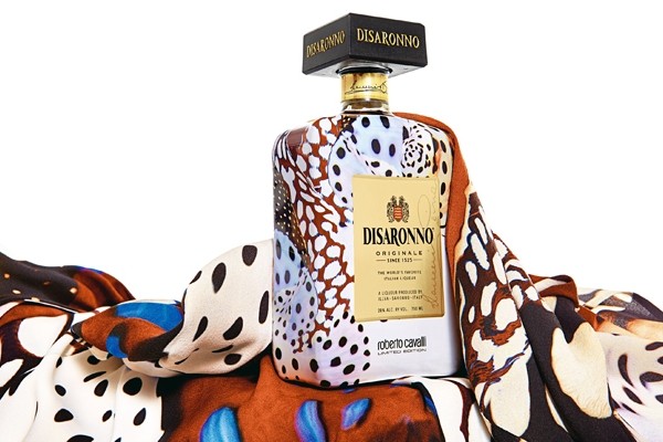 Above: The Disaronno wears Cavalli limited edition bottle