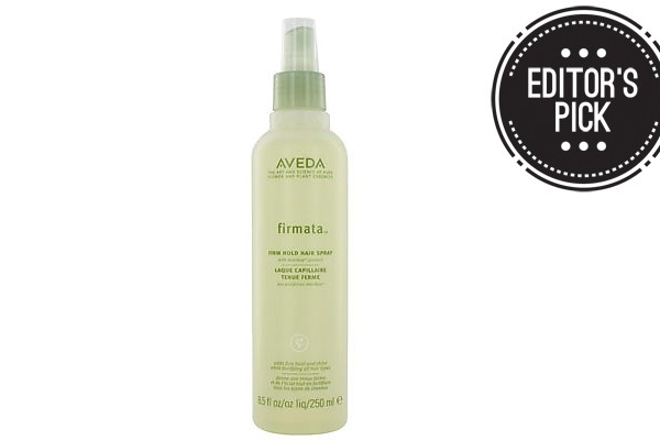 Above: Aveda's Firmata hairspray