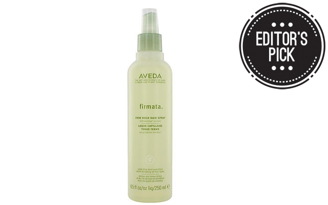 Above: Aveda's Firmata hairspray
