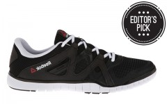 Above: Reebok ZQuick TR Electrify running shoes in black and white