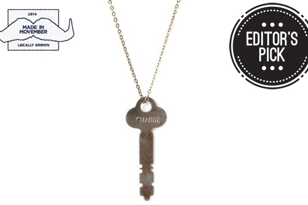 Above: The Movember x The Giving Keys Classic Pendant