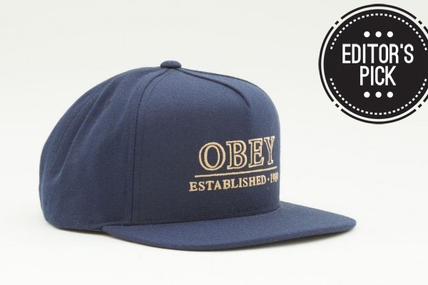 Above: Obey's Cambridge Hat in navy
