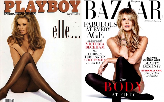 Elle Macpherson recreates iconic Playboy cover