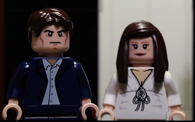 Above: The hilarious Lego homage to the 'Fifty Shades Of Grey' trailer