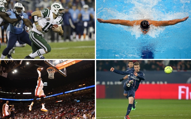 Tim Tebow, Michael Phelps, LeBron James and David Beckham all appear on Forbes' list of influential athletes