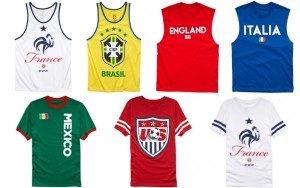 Above: Men's looks from Forever 21's limited-edition soccer collection