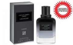 Above: This month's fragrance of the month is the Givenchy's Gentlemen Only Intense