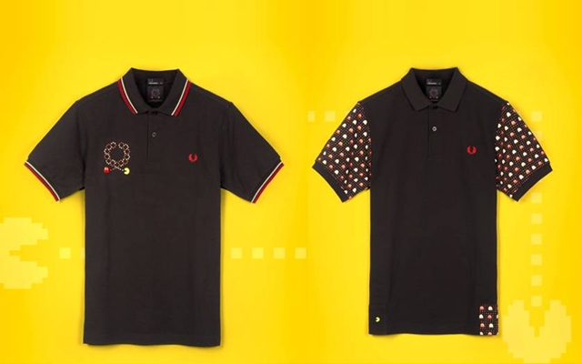 Fred Perry teams up with ten_do_ten on a collection of polo shirts featuring PAC-MAN
