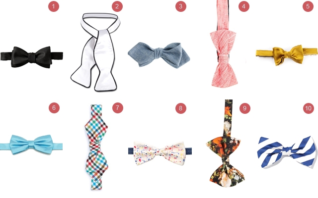 Above: 10 of our favourite bow ties to wear this summer