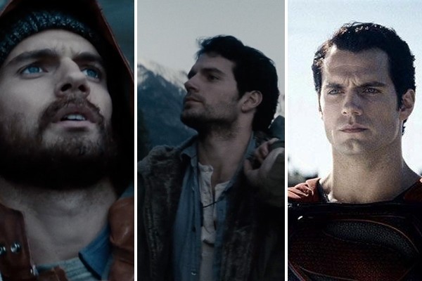 Above: Superman with scruff? Screen captures from the official trailer of Man of Steel