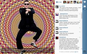 Above: A screencap of Billie Joe Armstrong's Instagram account